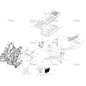 FRONT RACK AND BUMPER MOUNTING A02CB32AA/AB/FC