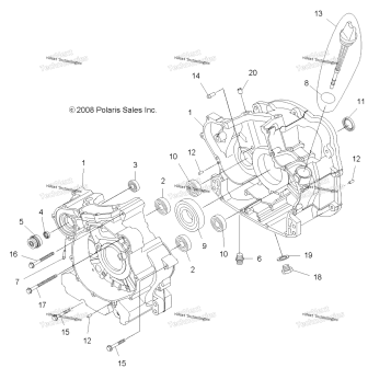 ENGINE, CRANKCASE