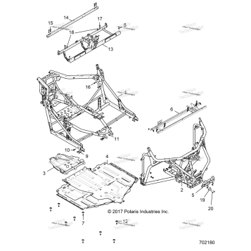 CHASSIS, MAIN FRAME AND SKID PLATES