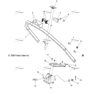 STEERING, STEERING POST ASM. & STEERING HOOP