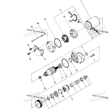 STARTING MOTOR ASSEMBLY