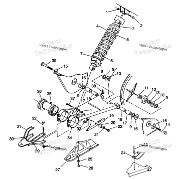 SWING ARM/SHOCK MOUNTING TRAIL BOSS