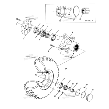 FRONT WHEEL ASSEMBLY UPDATED 291 6X6