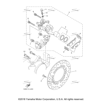 REAR BRAKE CALIPER