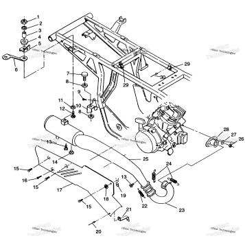 EXHAUST SYSTEM SPORTSMAN 4X4