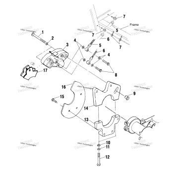 REAR CALIPER MOUNTING A02BG50AA/AC