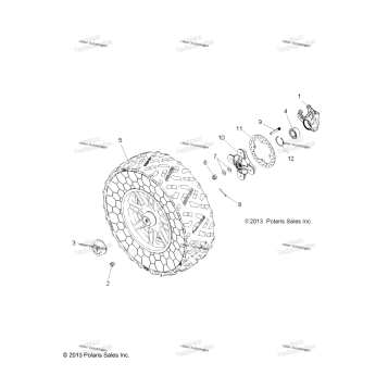WHEELS, FRONT & HUB