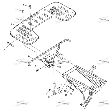 REAR RACK MOUNTING XPLORER 300