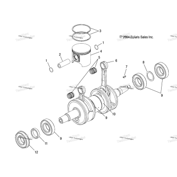 PISTON & CRANKSHAFT S05NP8CS/8CSA/8CSB/NE8CS/8CSA (4993799379E10)