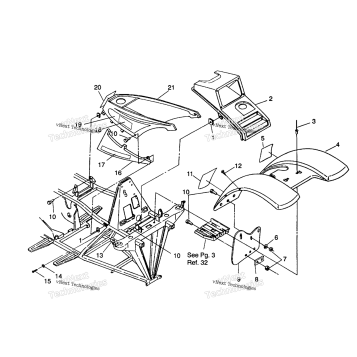 FRONT CAB ASSEMBLY 2X4 350L
