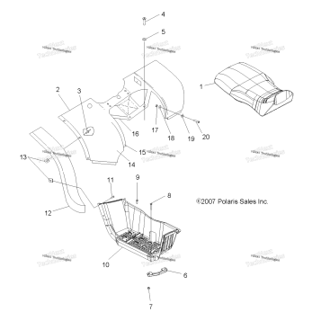 BODY, REAR CAB & SEAT