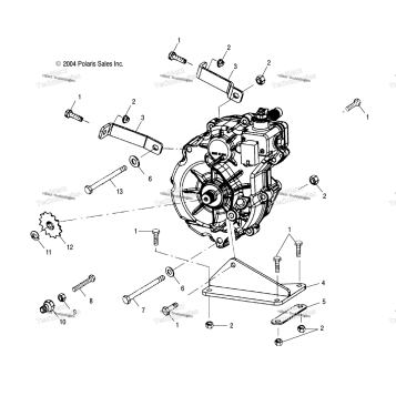 GEARCASE MOUNTING /CB
