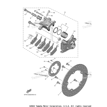 REAR BRAKE CALIPER