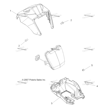 BODY, HEADLIGHT POD