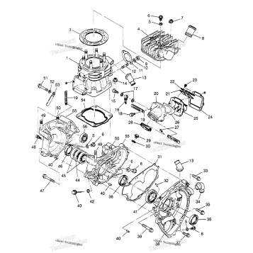 CRANKCASE & CYLINDER SPORTSMAN 4X4