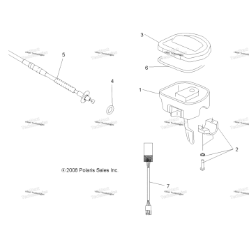 STEERING, CONTROLS & THROTTLE ASM. & CABLE