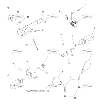 TURN SIGNALS/MIRRORS/HORN