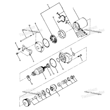 STARTING MOTOR ASSEMBLY