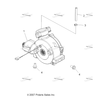 DRIVE TRAIN, FRONT GEARCASE MOUNTING