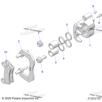BRAKES, REAR CALIPER