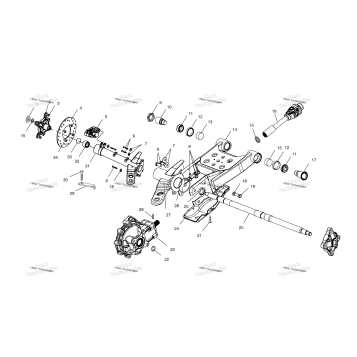 SWING ARM/REAR/GEARCASE MOUNTING /FC