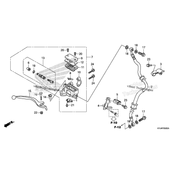 FRONT BRAKE MASTER CYLINDER (CBR250R)
