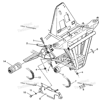 FRONT DRIVE ASSEMBLY 4X4 350L
