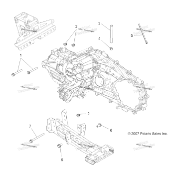 DRIVE TRAIN, MAIN GEARCASE MOUNTING