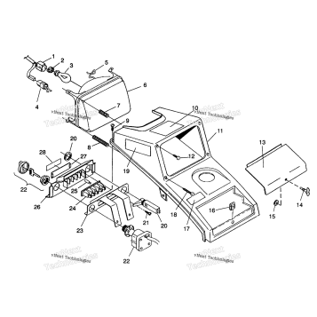 HEADLIGHT ASSEMBLY 6X6 350L
