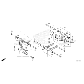 REAR SHOCK ABSORBER