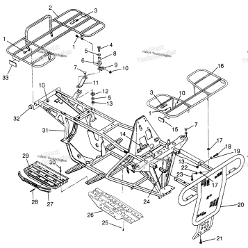 BUMPER/RACK MOUNTING MAGNUM 2X4