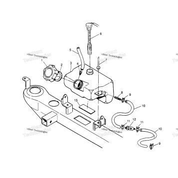 OIL TANK ASSEMBLY TRAIL BOSS