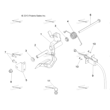 ENGINE, THROTTLE PEDAL