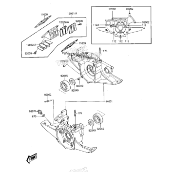 CRANKCASE/REED VALVE