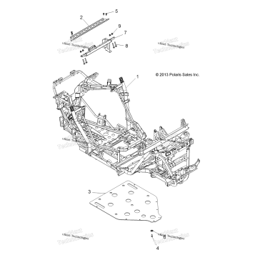 CHASSIS, MAIN FRAME AND SKID PLATE