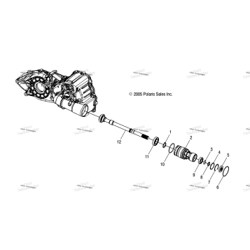 OUTPUT SHAFT, FRONT