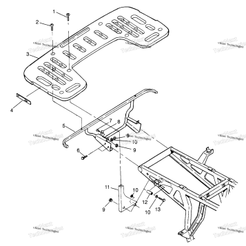 REAR RACK MOUNTING XPLORER 400L