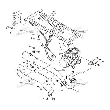 EXHAUST SYSTEM 2X4 400L