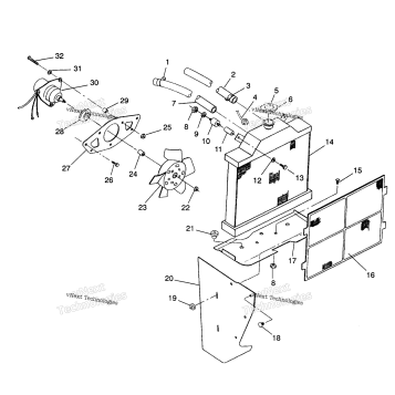 COOLING SYSTEM 4X4 350L
