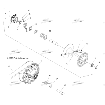 DRIVE TRAIN, SECONDARY CLUTCH