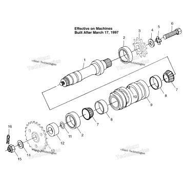 CENTER TIGHTENER SCRAMBLER 500 (4943074307B14A)