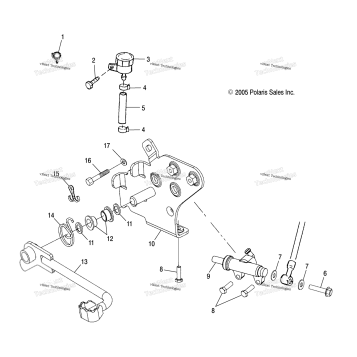 BRAKE MASTER CYLINDER, REAR /AB
