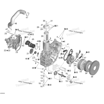 PTO COVER AND MAGNETO