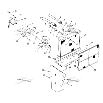 COOLING SYSTEM 6X6 400L U.S. , SWEDISH S958740 & NORWEGIAN N95