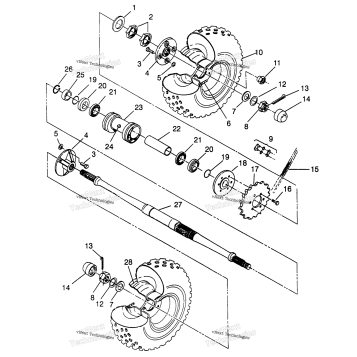 REAR WHEEL DRIVE 6X6 400L W968740 & 6X6 400L NORWEGIAN