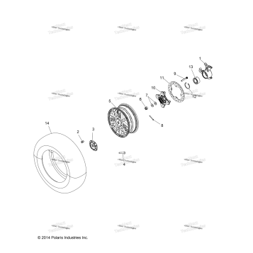 WHEELS, FRONT & HUB