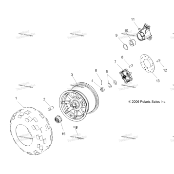 WHEEL, REAR A07MH76AL/A2/MN76AF/AY