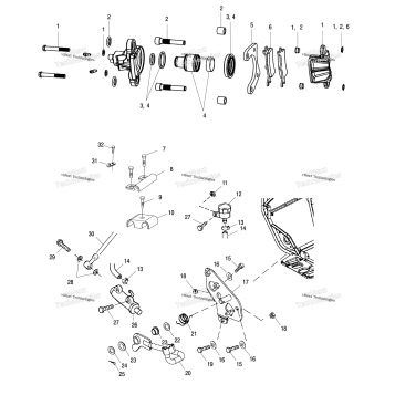 REAR BRAKE A02CB32AA/AB/FC