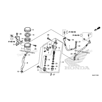 REAR BRAKE MASTER CYLINDER