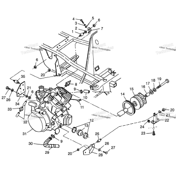 ENGINE MOUNTING BIG BOSS 6X6 400L